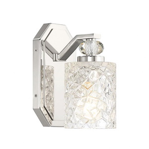 Crystal Kay - 1 Light Bath Vanity-8.25 Inches Tall and 4.5 Inches Wide - 1333044