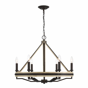 Sonoma - 6 Light Chandelier-22 Inch Tall and 26.25 Inch Wide - 1375565