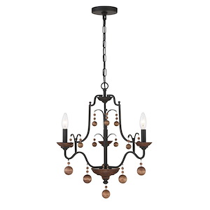 Colonial Charm - 3 Light Chandelier-21.5 Inches Tall and 18.75 Inches Wide - 1256967