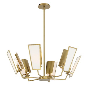 Ricochet - 6 Light Chandelier-11 Inches Tall and 32 Inches Wide - 1258257