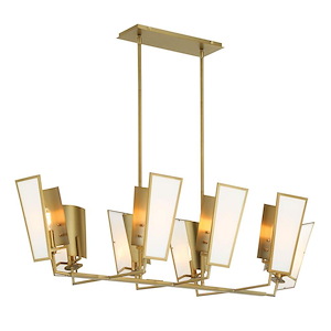 Ricochet - 8 Light Island-11.25 Inches Tall and 44 Inches Wide - 1261332