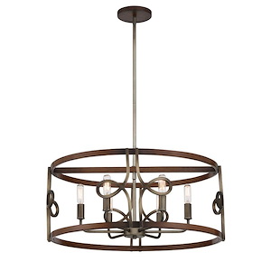 Yorkville - 6 Light Pendant-13 Inches Tall and 24 Inches Wide - 1259494