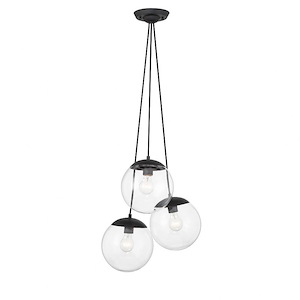Auresa - 3 Light Pendant-11.63 Inches Tall and 17.88 Inches Wide - 1292878