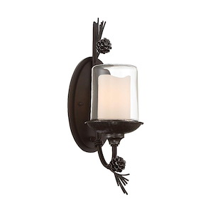 Ponderosa Ridge - 1 Light Wall Sconce-18.25 Inches Tall and 5 Inches Wide