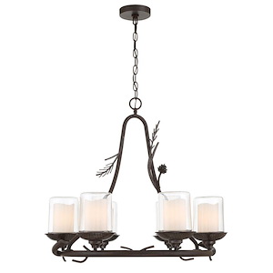 Ponderosa Ridge - 6 Light Chandelier-25 Inches Tall and 28 Inches Wide - 1258036