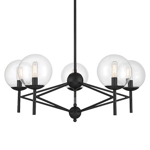 Auresa - 5 Light Chandelier-12 Inches Tall and 29 Inches Wide - 1293075