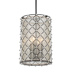 Sheer Elegance - 4 Light Pendant-17 .75 Inches Tall and 12.75 Inches Wide
