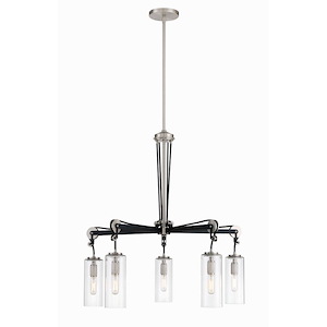 Pullman Junction - 5 Light Chandelier-27.5 Inches Tall and 28 Inches Wide - 1293116