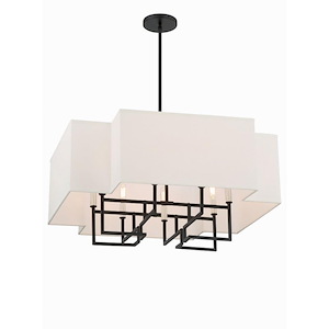Upham Estates - 8 Light Pendant-25 Inches Tall and 28 Inches Wide - 1293117
