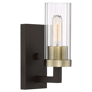 Ainsley Court - 1 Light Transitional Bath Vanity in Transitional Style - 9.75 inches tall by 4.5 inches wide - 621183