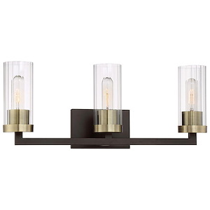 Ainsley Court - 3 Light Transitional Bath Vanity in Transitional Style - 9.25 inches tall by 23 inches wide - 621181