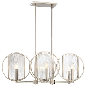 Via Capri - 6 Light Island in Contemporary Style - 12.5 inches tall by 17.75 inches wide