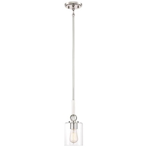 Studio 5 - 1 Light Mini Pendant in Transitional Style - 12.25 inches tall by 5 inches wide - 621165