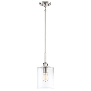 Studio 5 - 1 Light Mini Pendant in Transitional Style - 14.5 inches tall by 7 inches wide