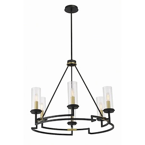 Hillstone - 6 Light Chandelier-24.13 Inches Tall and 30.25 Inches Wide