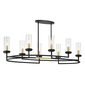 Hillstone - 8 Light Island-11.88 Inches Tall and 45.25 Inches Wide - 1306135