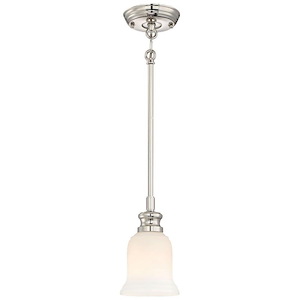 Audrey's Point - 1 Light Mini Pendant in Transitional Style - 8.5 inches tall by 5.5 inches wide - 539017