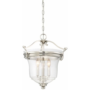 Audrey's Point - 3 Light Convertible Semi-Flush Mount in Transitional Style - 17.5 inches tall by 15.5 inches wide - 539010