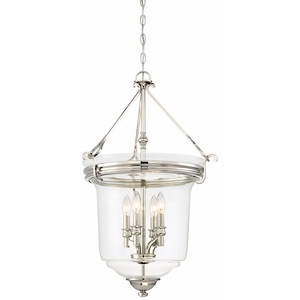Audrey&#39;s Point - 4 Light Convertible Semi-Flush Mount in Transitional Style - 30.25 inches tall by 19.75 inches wide