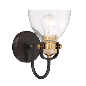 Monico - 1 Light Bath Vanity Approved for Damp Locations in Transitional Style - 10.5 inches tall by 6.5 inches wide - 896795