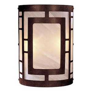 2 Light Wall Sconce in Contemporary Style - 11 inches tall by 7.75 inches wide