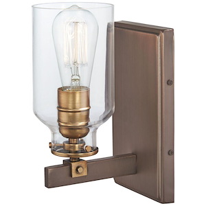 Morrow - 1 Light Bath Vanity Approved for Damp Locations in Traditional Style - 10 inches tall by 5 inches wide - 822519