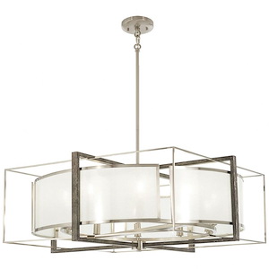 Tyson&#39;s Gate - 10 Light Pendant in Transitional Style - 12 inches tall by 30 inches wide