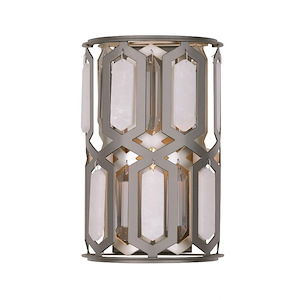 Hexly - 1 Light Wall Sconce-12 Inches Tall and 8 Inches Wide
