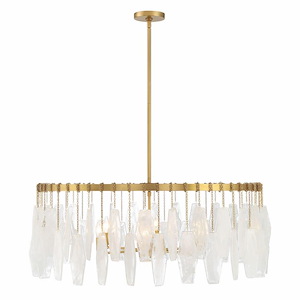 Willow - 6 Light Pendant-16 Inch Tall and 34.25 Inch Wide - 1375602