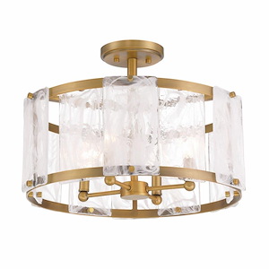 Veil - 4 Light Semi-Flush Mount-13 Inch Tall and 19.25 Inch Wide - 1375606