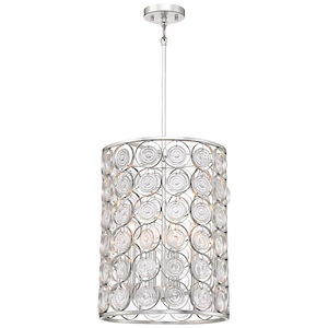 Culture Chic - 4 Light Pendant in Transitional Style - 19.25 inches tall by 14 inches wide