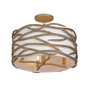 Branch Reality - 4 Light Semi-Flush Mount-12.25 Inches Tall and 20 Inches Wide