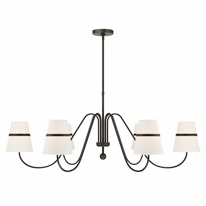 Althia - 6 Light Chandelier-17.5 Inch Tall and 43.75 Inch Wide - 1375628
