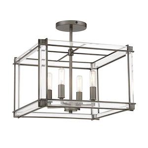 Langen Square - 4 Light Semi-Flush Mount - 1070249