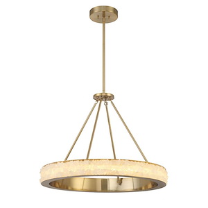 Divinely - 33W LED Chandelier-22.5 Inches Tall and 29 Inches Wide
