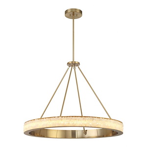 Divinely - 33W LED Chandelier-28.5 Inches Tall and 36.75 Inches Wide