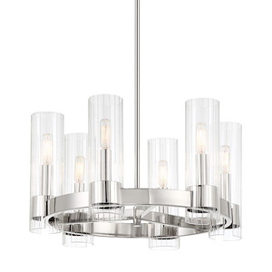 Vernon Place - 6 Light Chandelier In 24 Inches Tall and 20 - 1084731