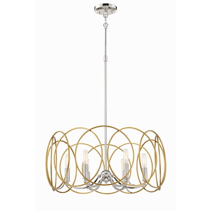 Chassell - 6 Light Pendant in Transitional Style - 22.5 inches tall by 24.75 inches wide - 871907