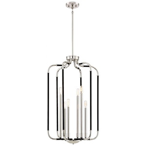 Liege - 6 Light Pendant in Transitional Style - 33 inches tall by 19 inches wide