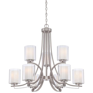 Parsons Studio - Chandelier 9 Light in Transitional Style - 28.5 inches tall by 31.5 inches wide - 539083