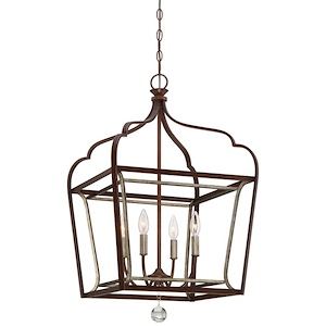 Astrapia - 4 Light Foyer Pendant in Transitional Style - 30.25 inches tall by 18 inches wide