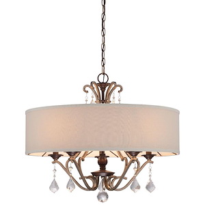 Gwendolyn Place - 5 Light Pendant in Traditional Style - 22 inches tall by 26 inches wide