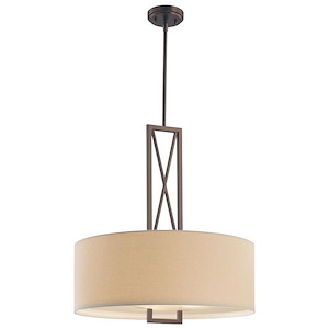 Harvard Court - 3 Light Pendant in Transitional Style - 25.75 inches tall by 24 inches wide