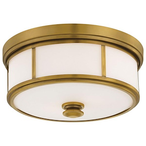 Harbour Point - 2 Light Flush Mount in Transitional Style - 6.5 inches tall by 13.5 inches wide - 539204