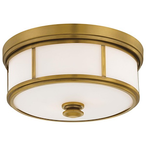Harbour Point - 2 Light Flush Mount in Transitional Style - 6.5 inches tall by 13.5 inches wide - 539204