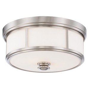 Harbour Point - 2 Light Flush Mount in Transitional Style - 6.5 inches tall by 13.5 inches wide - 539204