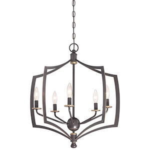 Middletown - Chandelier 5 Light Downton Bronze/Gold in Transitional Style - 23.75 inches tall by 23 inches wide - 539195