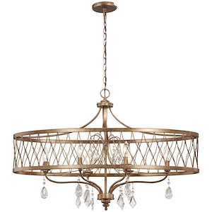West Liberty - 6 Light Island in Traditional Style - 23.5 inches tall by 15.75 inches wide - 539173