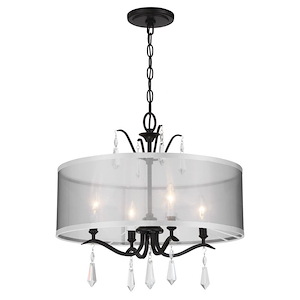 Laurel Estate - 4 Light Convertible Foyer-19.13 Inches Tall and 20 Inches Wide - 1262127