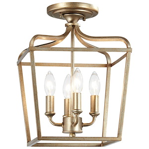 Laurel Estate - 4 Light Convertible Pendant in Traditional Style - 15 inches tall by 10 inches wide - 539156